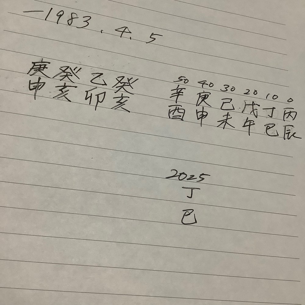 四柱推命鑑定の記録